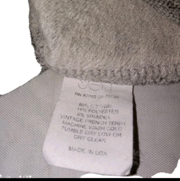 SEN Gray Jersey Knit Sleeveless Top 1 Small - Picture 7 of 7